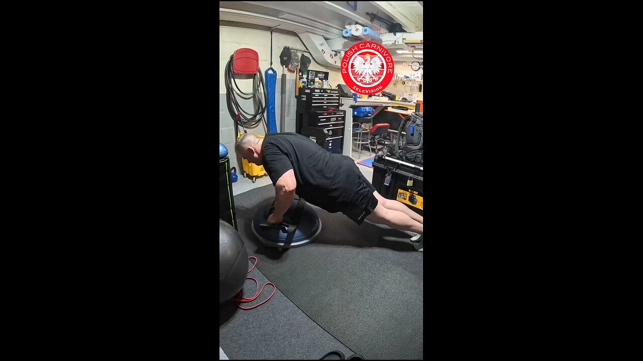 💪 “BOSU or Bust” – Carnivore Push-Up Challenge 🥩🔥