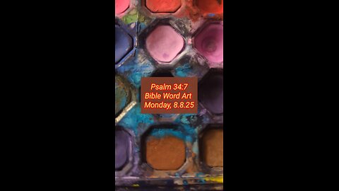 Bible Word Art, Psalm 34:7