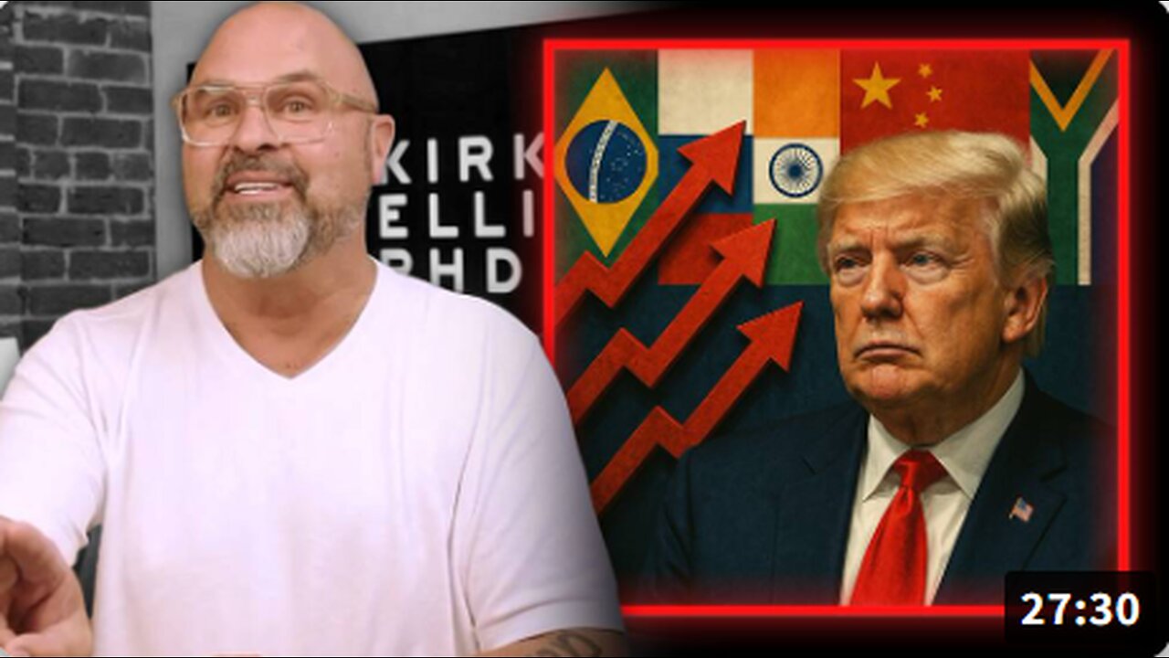 BREAKING EXCLUSIVE: President Trump Leverages Massive New Tariffs Against BRICS Countries As Their New Central Bank Cross Currency System Launches & Challenges The Supremacy Of The US Dollar, Warns Top Economist Kirk Elliott