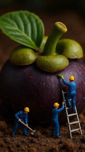 Tiny worker collection Seeds from fruit