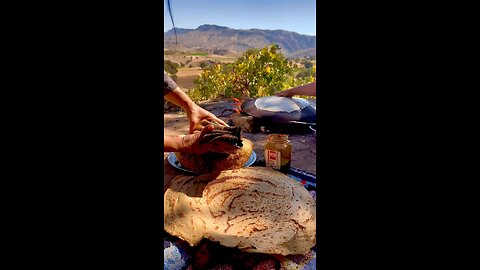 Local bread and oil