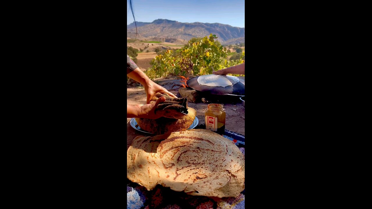 Local bread and oil