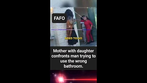 Man Tries To Enter Woman's Space