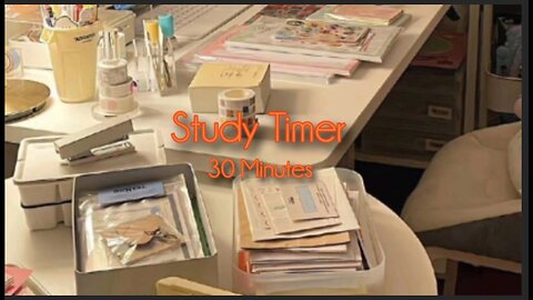 30 minute study timer with clock sound