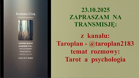 Taroplan - Tarot a psychologia - rozmowa 😎 - 23.10.2025