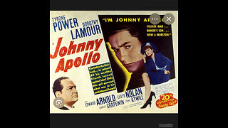 CS #186- Johnny Apollo -Tyrone Power , Dorothy Lamour