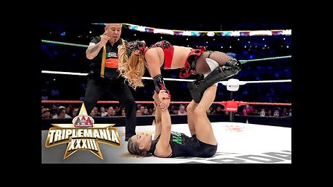 Flammer vs. Natalya vs. Faby Apache Reina de Reinas Title Match Triplemanía XXXIII highlights - WWE