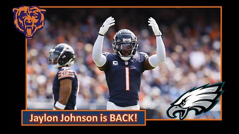 Jaylon Johnson is BACK! l Bears Week 13 Pre Game vs Eagles l Da Bears With Dark