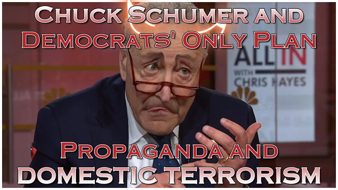 Propaganda And DOMESTIC TERRORISM - Chuck Schumer Announces NEW Democrat Platform