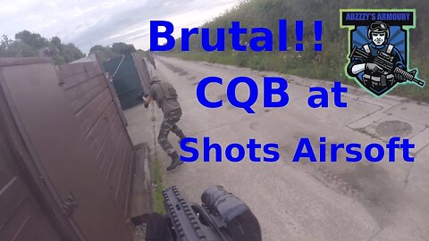 BRUTAL Airsoft CQB game play at Shots rifle range - This is TOO Close!!