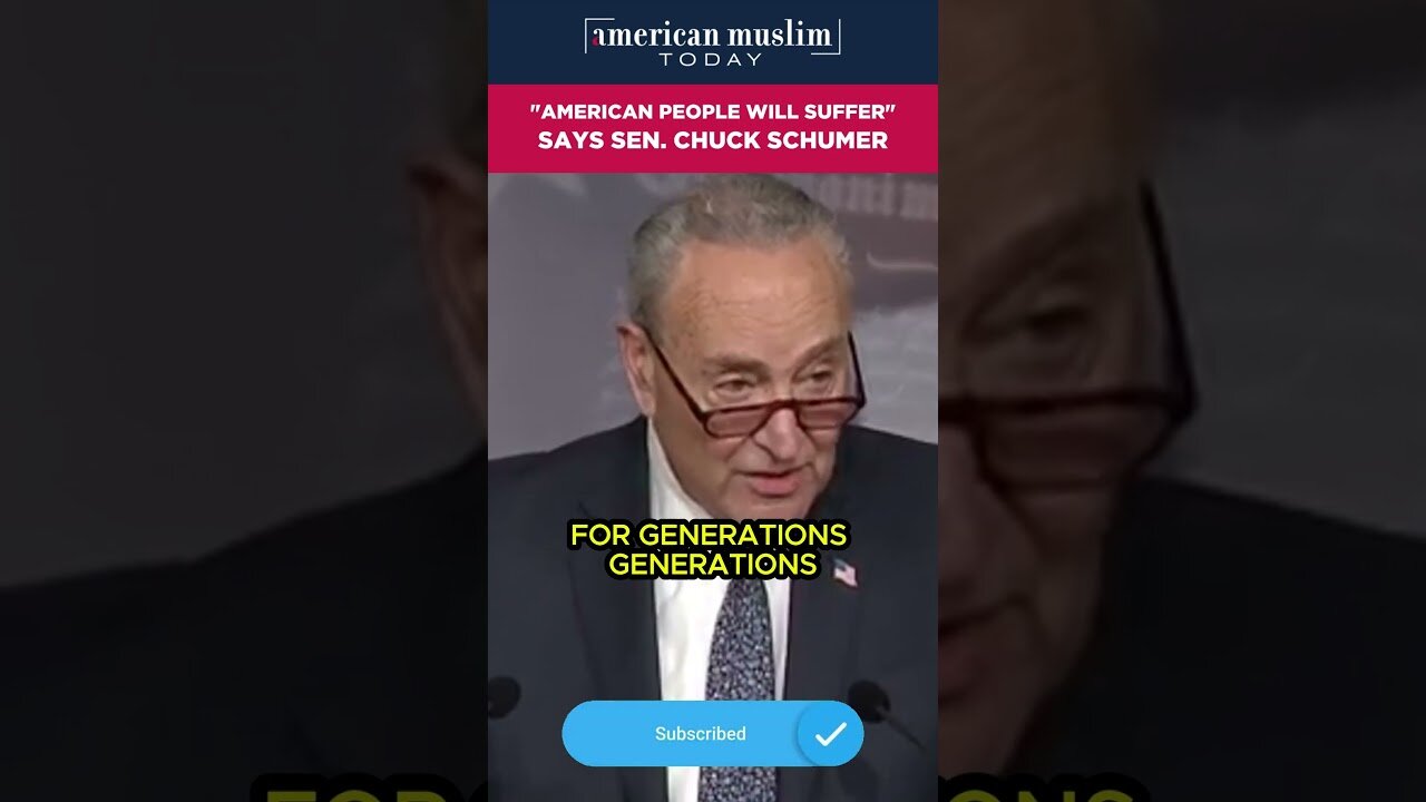 American people will suffer - says Sen Chuck Schumer.