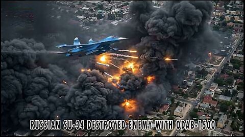 Unstoppable Strike! Russian Su-34 OBLITERATES Enemy Troop Post with ODAB-1500