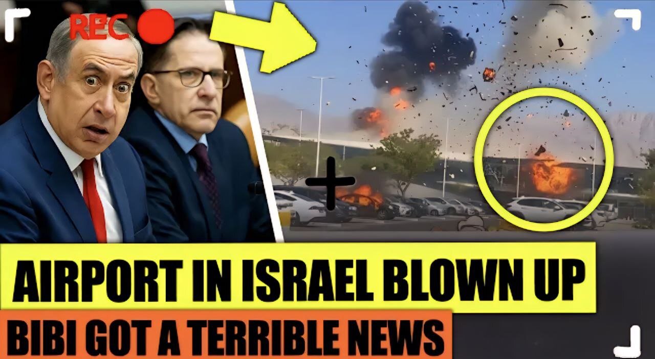 JUST IN: Israel's Airport BLOWN TO PIECES after Drone Strike