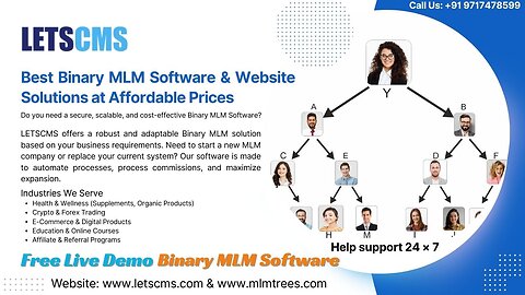 Best Binary MLM Software & Website Solutions at Affordable Prices - LETSCMS