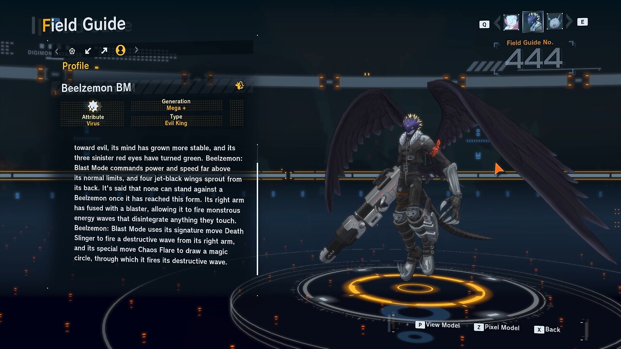 beelzemon BM all digivolution/de-digivolution/profile Digimon Story Time Stranger