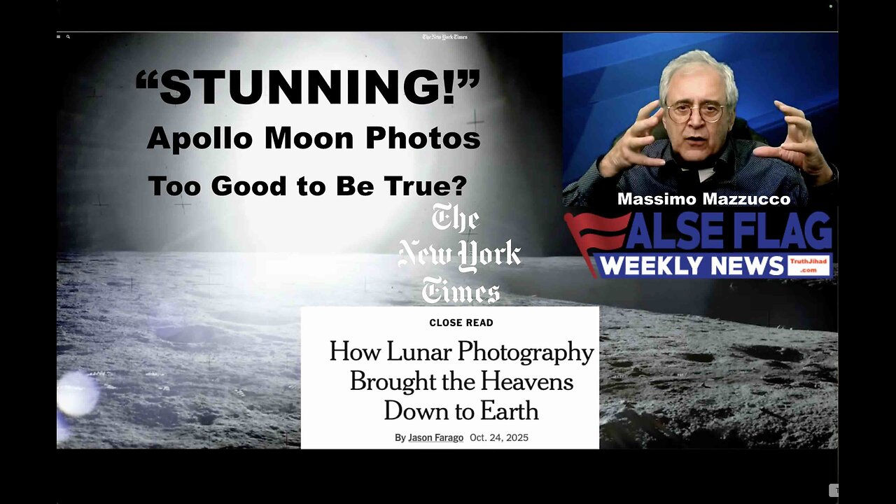 "Stunning!" Apollo Moon Photos Too Good to Be True? (FFWN with Massimo Mazzucco)