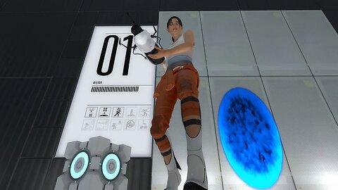 Portal 2 but Player Size is Random