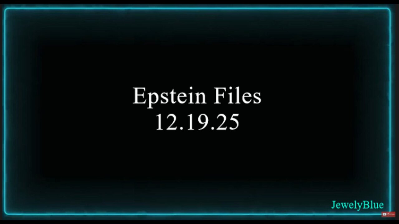 Epstein Files 12.19.25