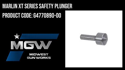 Marlin XT Series Safety Plunger - G4770890-00