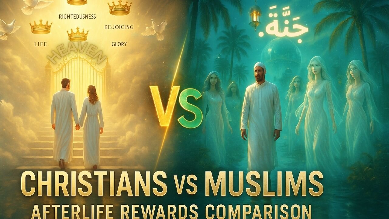 2025 - Afterlife Rewards Comparison - Christians vs Muslims