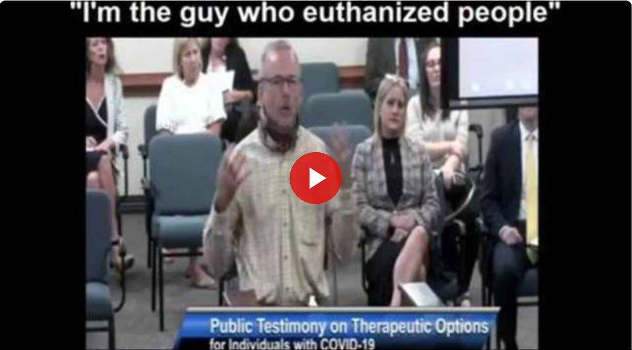 I am the man who EUTHANIZED PEOPLE with Covid19 Protocols. I quit. His testimony (EPIC)