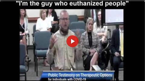 I am the man who EUTHANIZED PEOPLE with Covid19 Protocols. I quit. His testimony (EPIC)