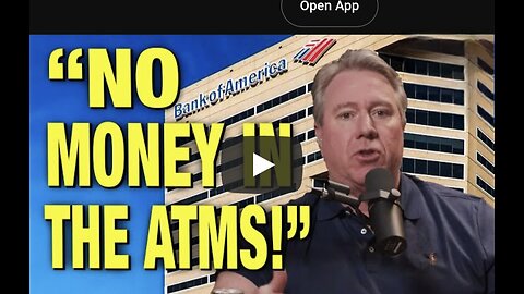 Get Ready for Bank Run | Bank of America ATM empty