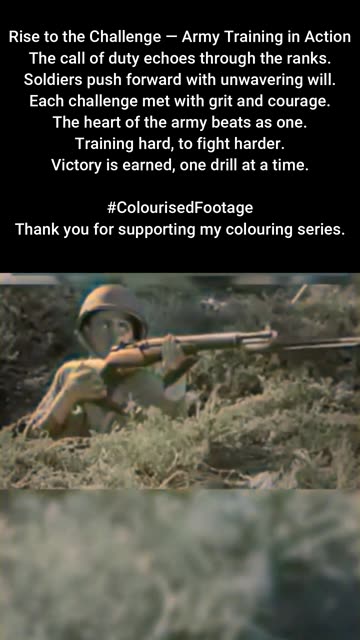 Rise to the Challenge US Army Motivational Training #ColourisedHistory-1