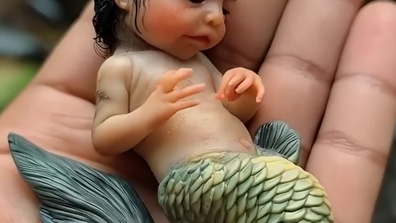 This Adorable Baby Mermaid Will Steal Your Heart! 😍 #shorts #mermaid #cute #asmr