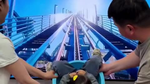 🏎️😂 VR Racing… But Make It Real at Home! 🎮#FamilyFun 👨‍👩‍👧 #CreativeParents🛠️#FunnyVideos😂#DIYRacing