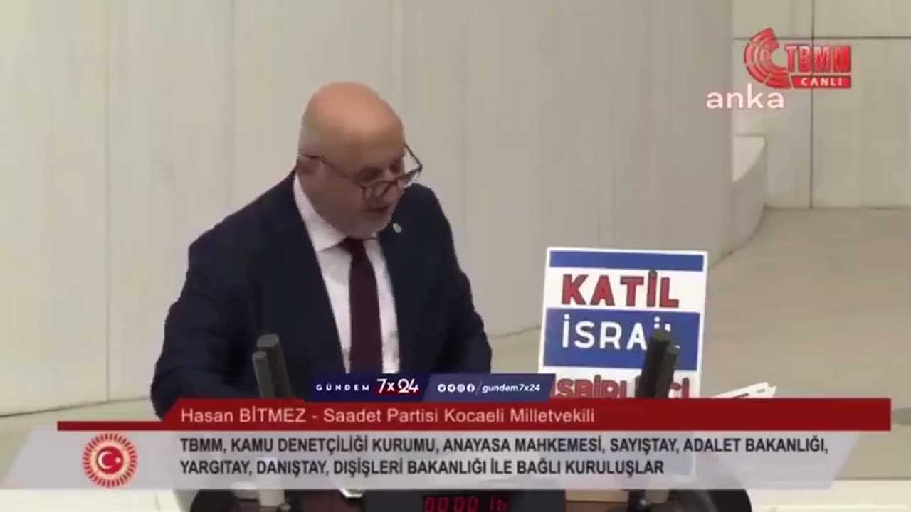 Turkish MP has a heart attack and dies after saying Israel 'will suffer the wrath of Allah'