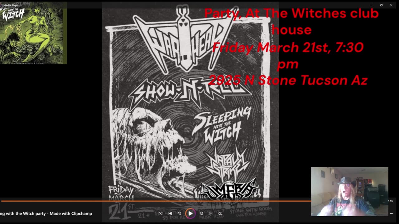 Sleeping With the Witch Upcoming Party and behind the scenes footage.