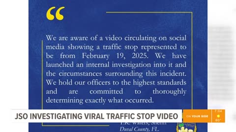 Police report of viral JSO traffic stop video says man was 'verbally combative,' reached for knife