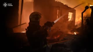 Night drone attack on Kyiv: destruction, fires and casualties in three districts of the capital