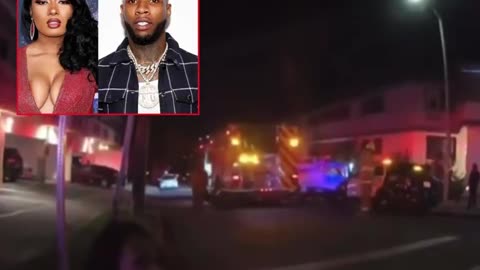 Police body cam footage shows Megan Thee Stallion the night of the incident with Tory Lanez.