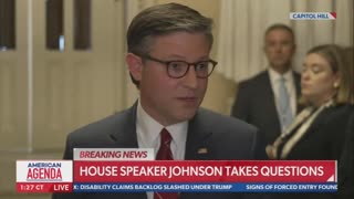 Speaker Johnson responds to the Pope citing Matthew 23:35 to oppose Trump's deportations