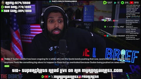 Myron on Sudan, twitter not being real and building an audience.