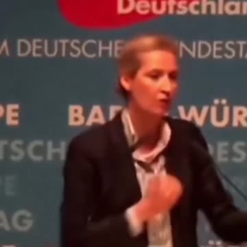 Weidel Kopf ab in Veranstaltung