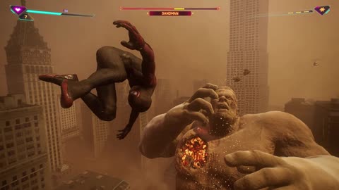 Second Phase battle against the gritty dude ( Boss Fight - SandMan )