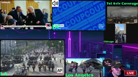 Livestream Reboot! Military Parade, Trumps B-Day, & the Insurrection