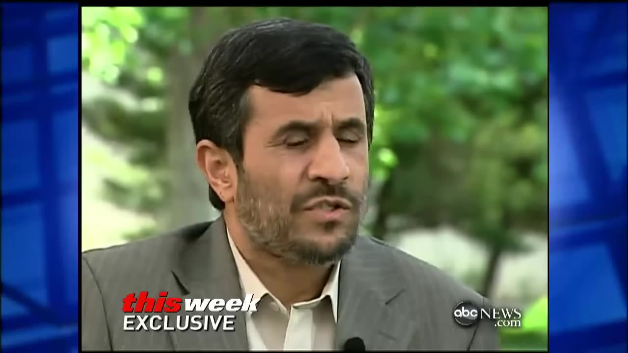 Iran President Ahmadinejad (Interview 2009) ABC NEWS