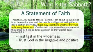A Sabbath to the LORD - What is the Sabbath? part 1b