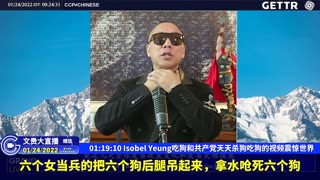 （十五）Isobel Yeung吃狗和共产党天天杀狗吃狗的视频震惊世界【2022年01月24日文贵大直播精选】