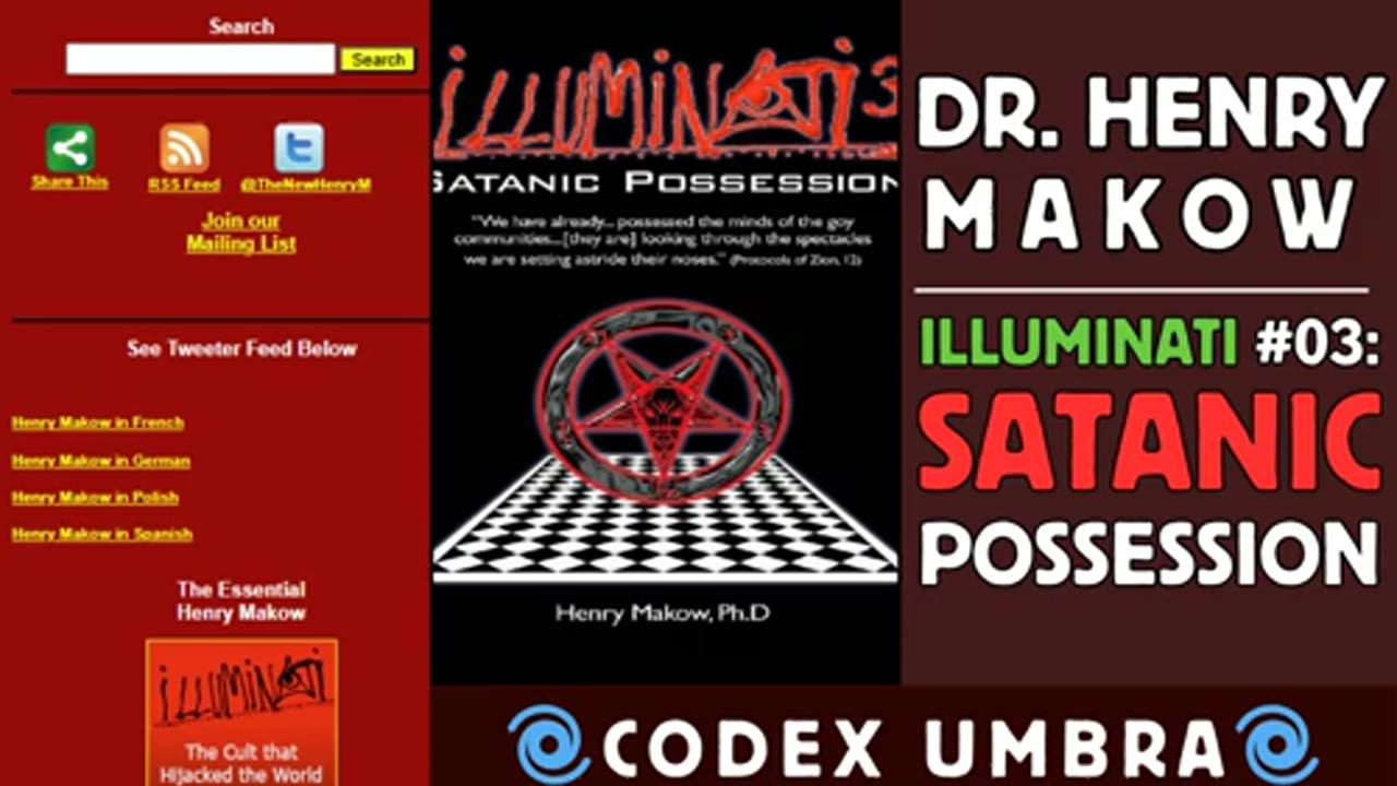 Dr Makow ~ Illuminati Satanic Possession