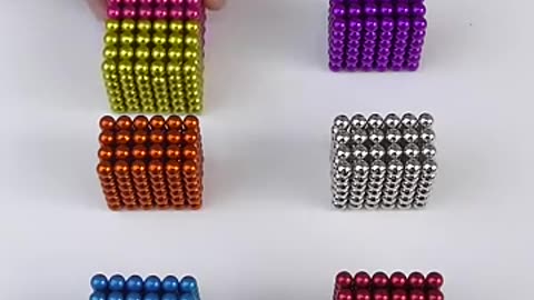 Viral: The tiny magnetic balls perfectly attach to each other. #asmr #satisfying