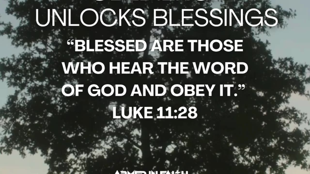 Walk in His ways and see His promises fulfilled.