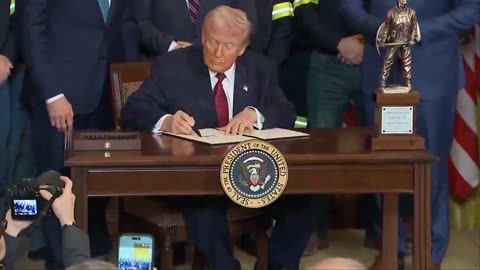 President Trump signs an Executive Order directing the Department of War to prioritize