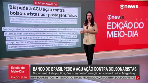 Banco do Brasil pede à AGU ação contra Bolsonaristas