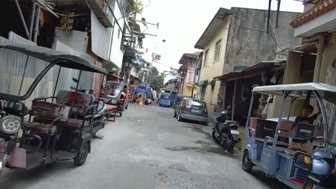 Calm Afternoon on Lt. Garcia Street in Paranaque City in the Philippines