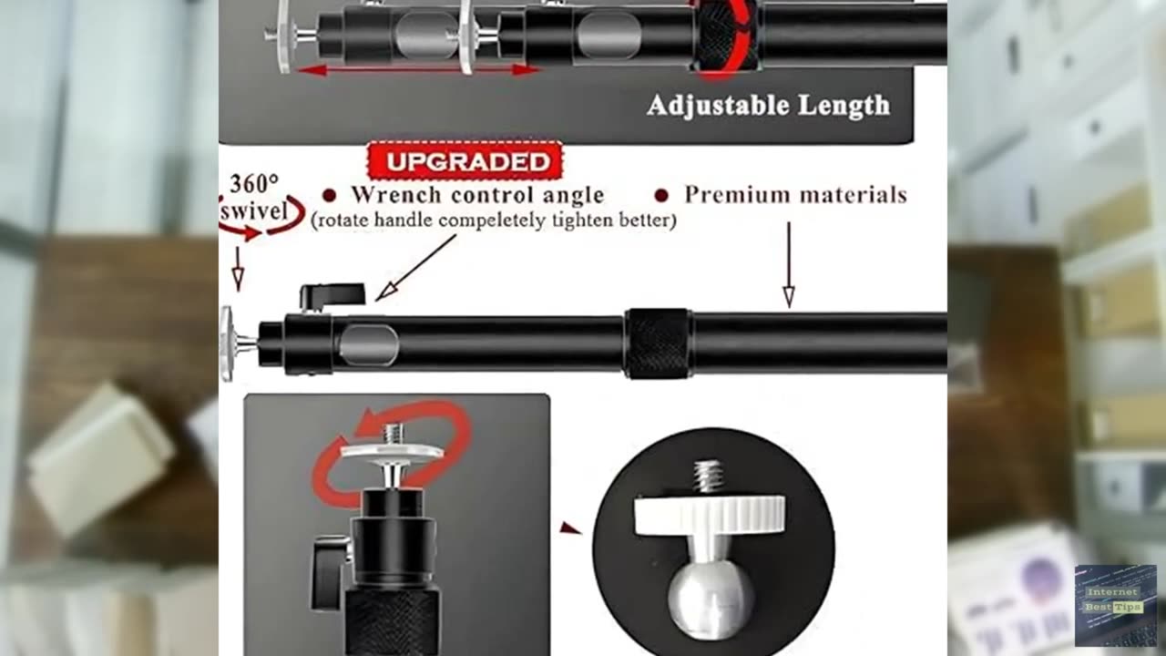 2-Be-Best Upgraded Longer Projector Mount, Extending Projector Ceiling Mount Pro